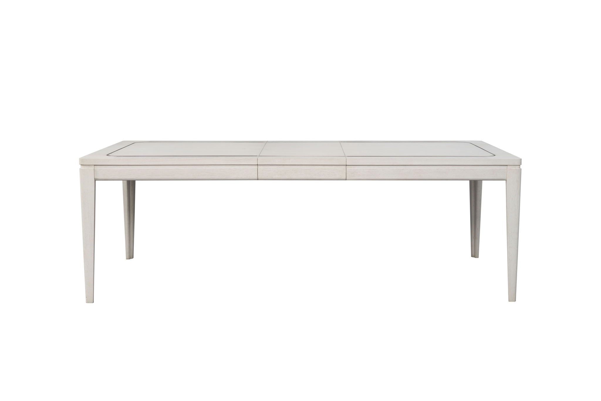 Trilogy - Dining Table With Metal Inlay - Vanilla