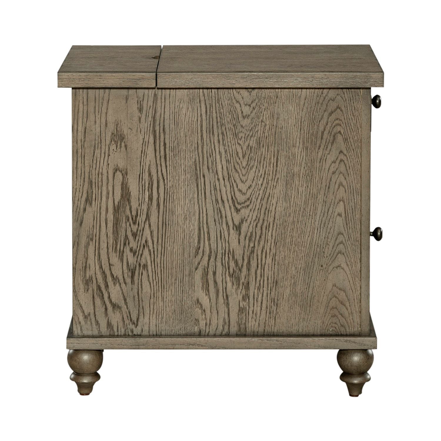 Americana Farmhouse - Chair Side Table - Light Brown