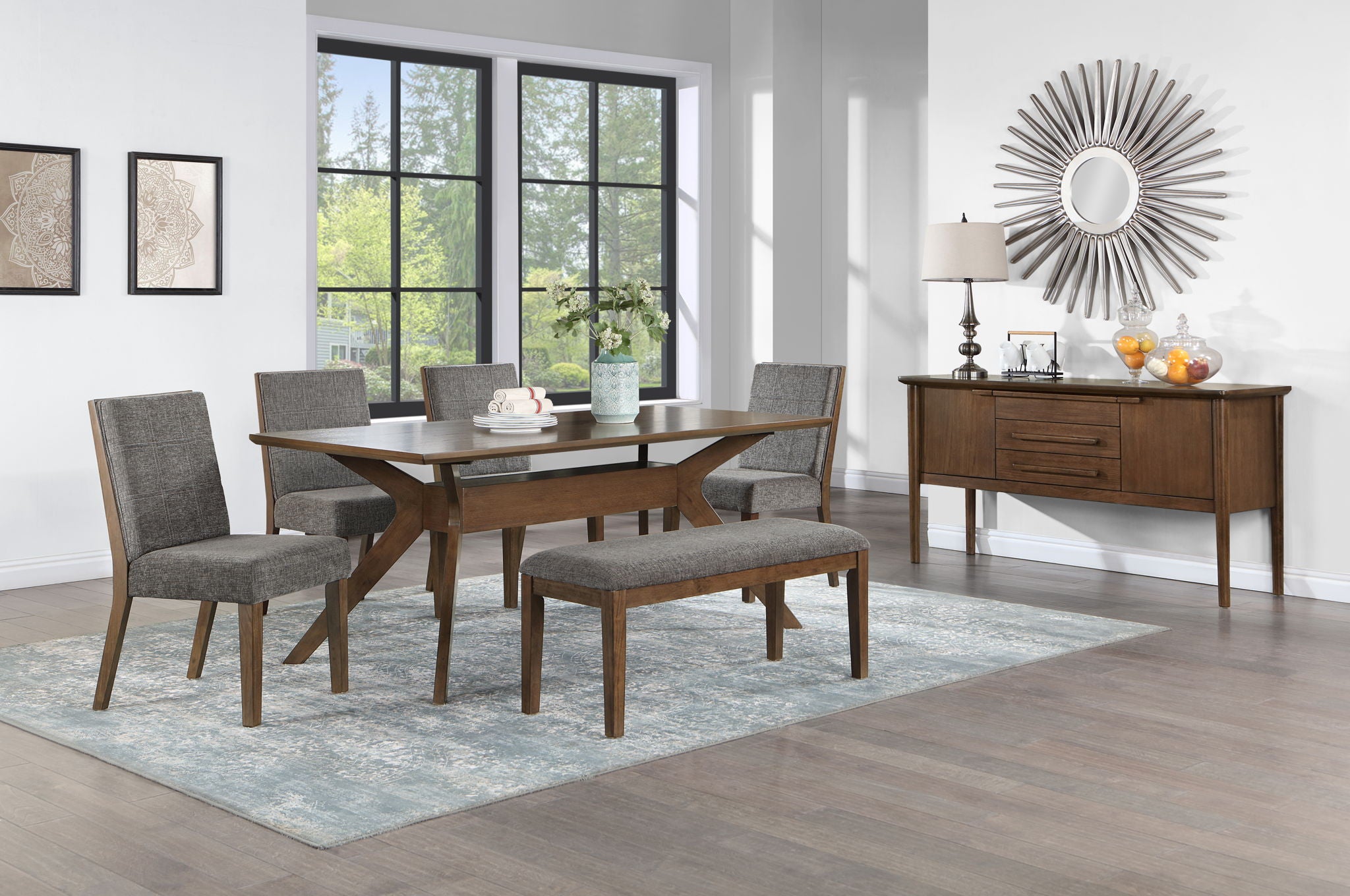Quinn - Dining Table - Dark Brown