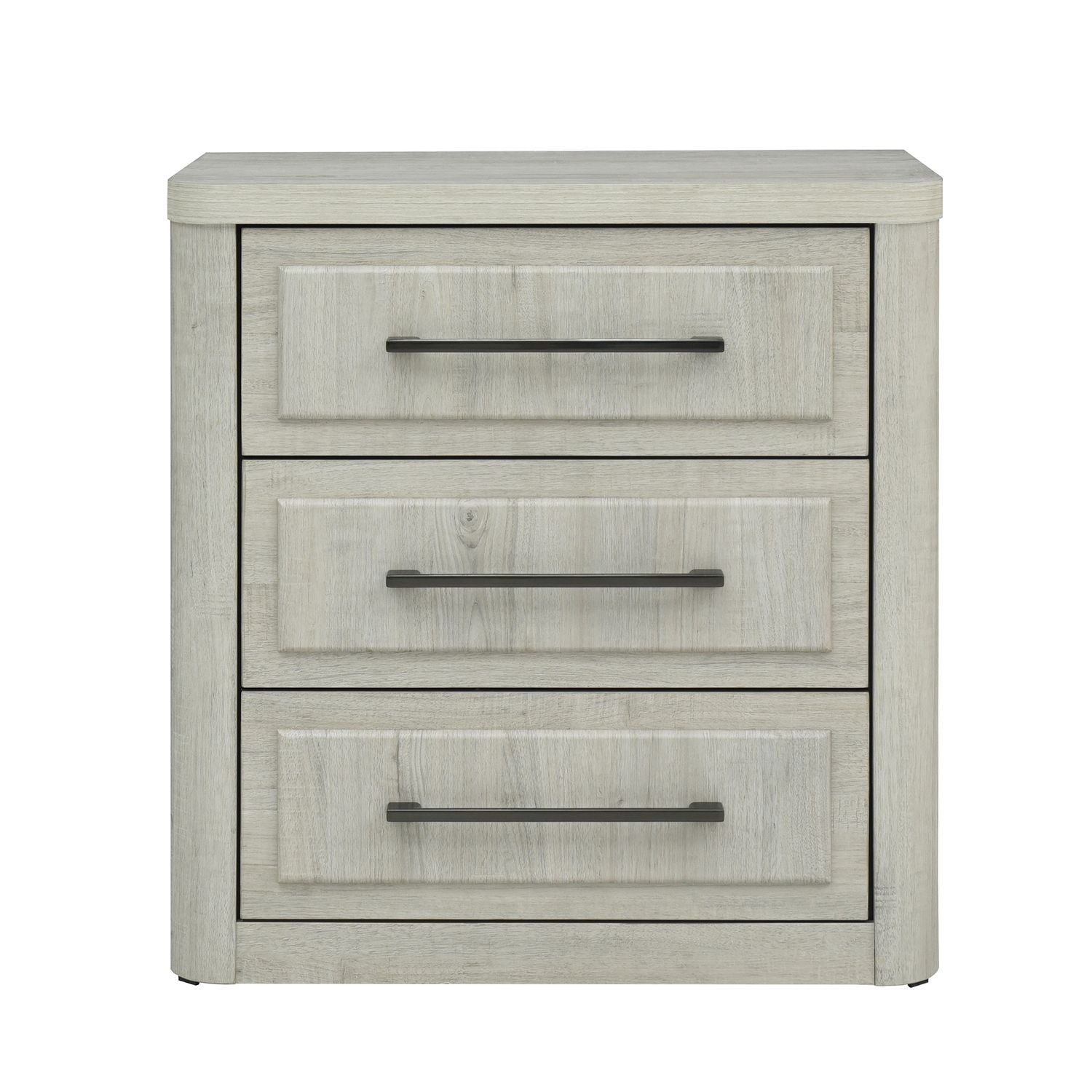 Modern Play - Nightstand With Charging Station - White