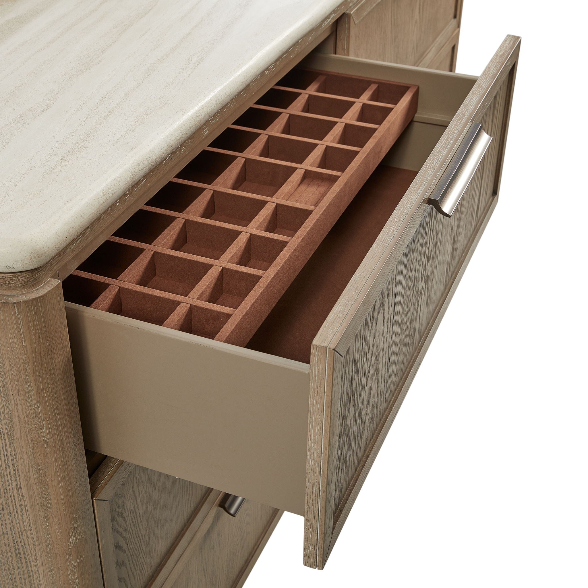 Trilogy - Dresser With Oak Veneer Drawer Fronts - Toffee