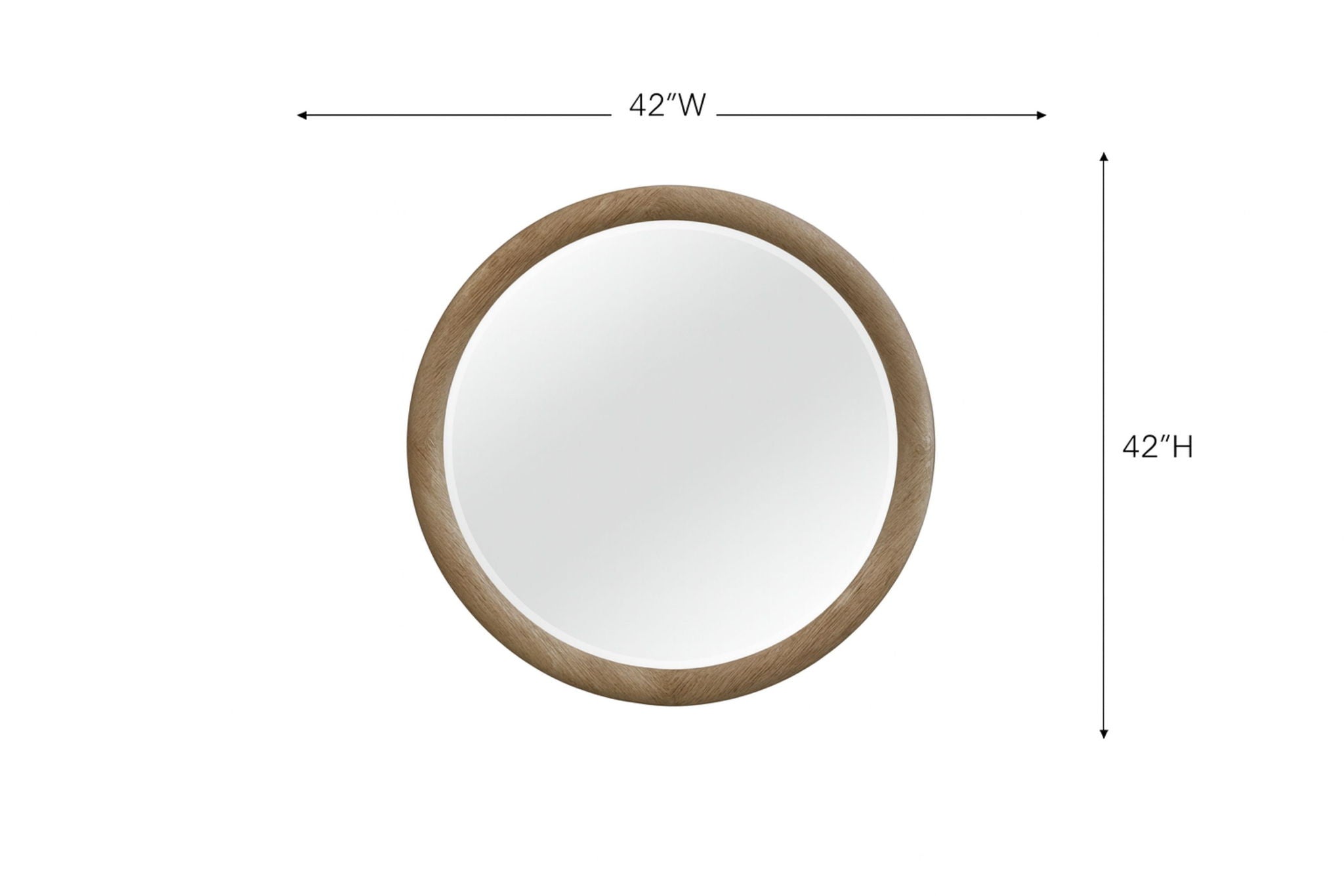 Pagosa - Round Mirror - English Knotty Oak