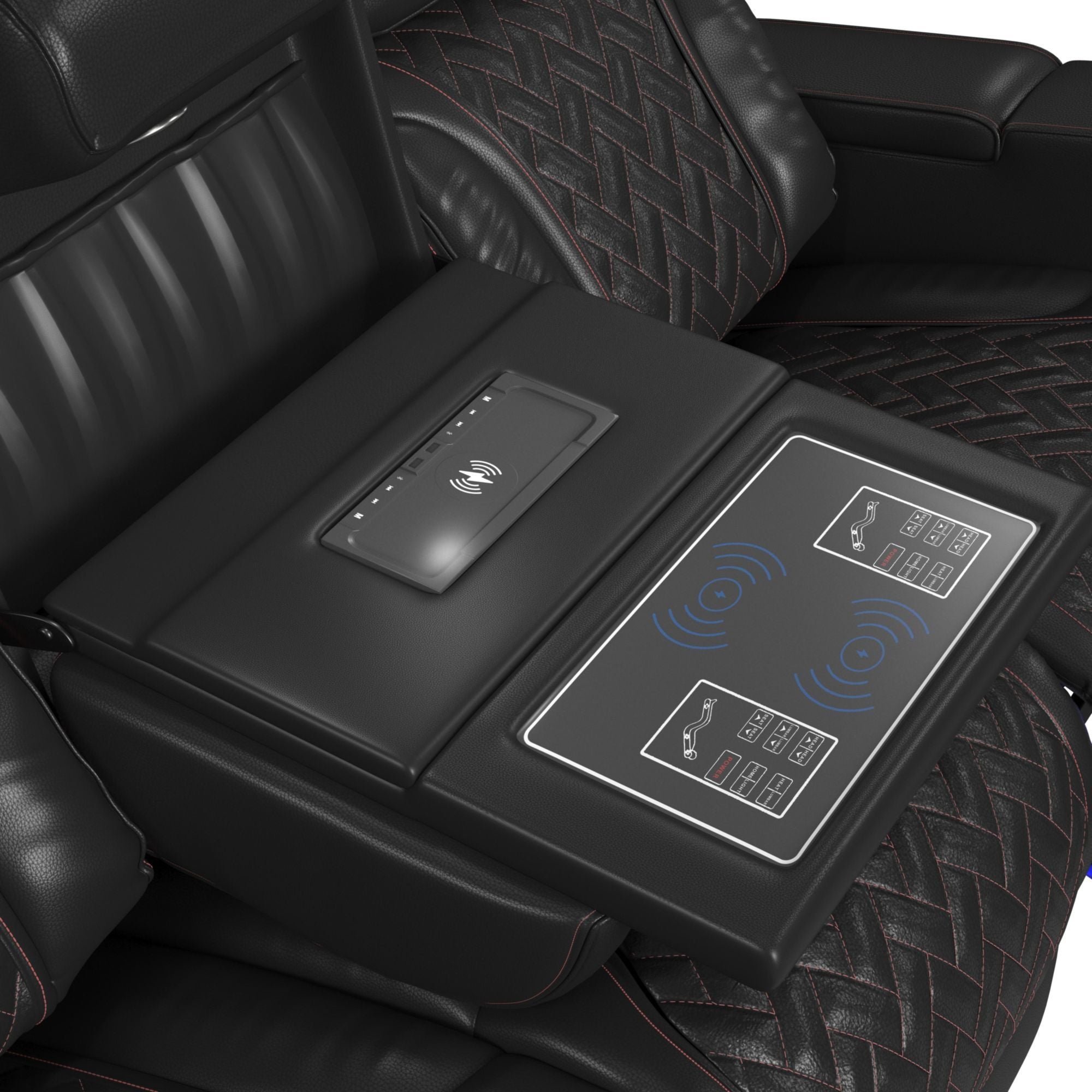 Prime Time - P3 3 Piece Living Room Set (Sofa, Loveseat & Recliner) - Jett Black