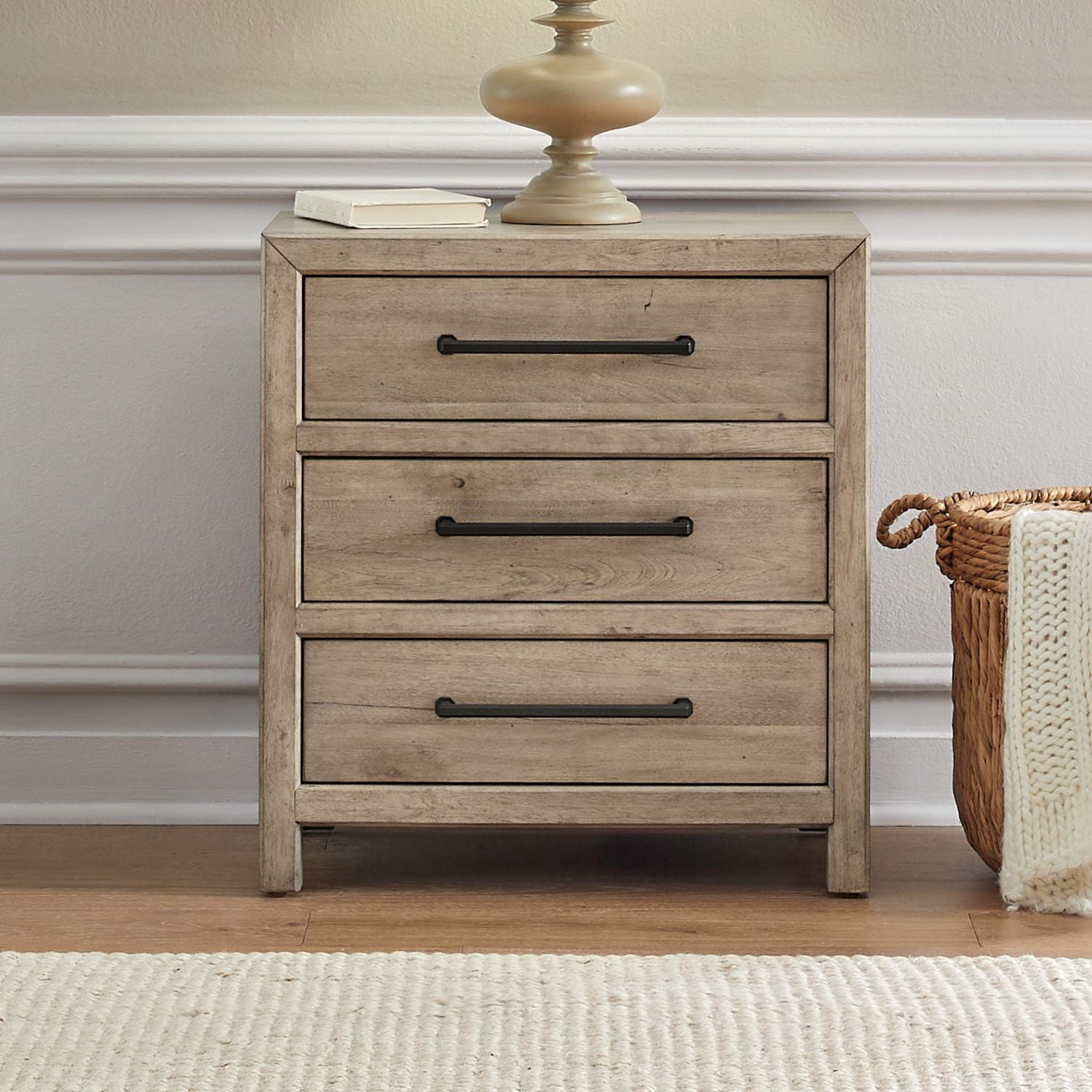 Proximity Place - Nightstand With Charging Station - Brown