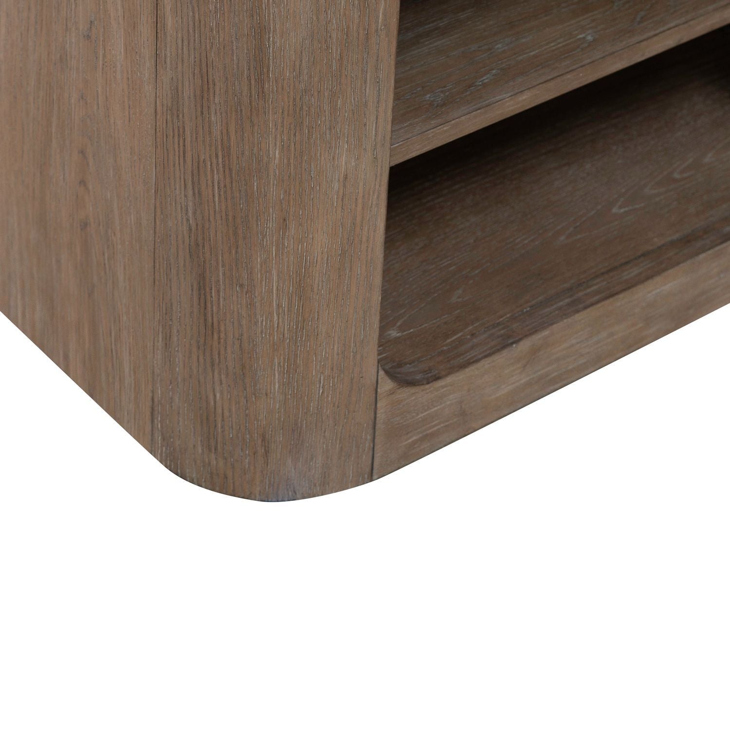 South Bend - Open Nightstand With Charging Station - Brown