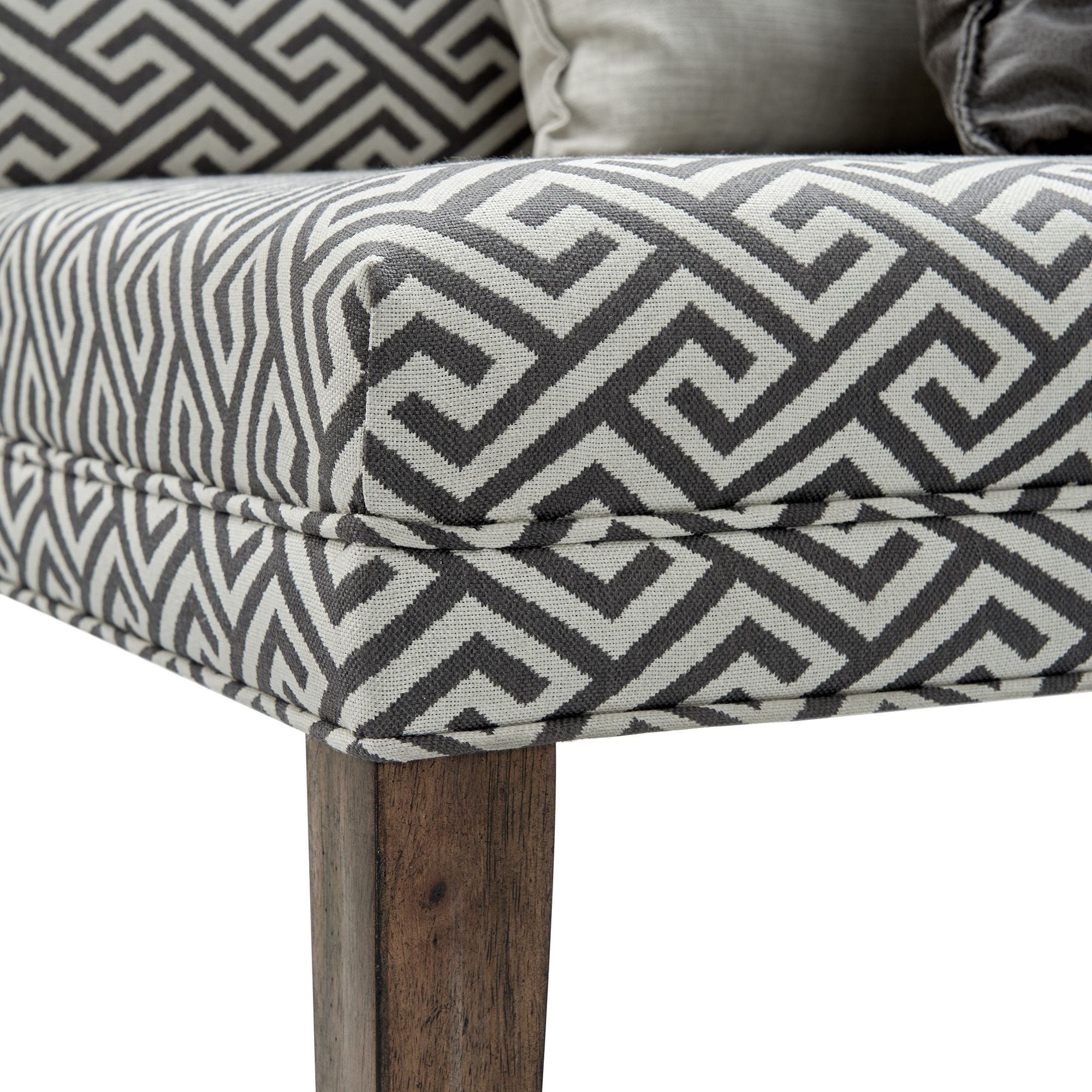 Gramercy - Upholstered Dining Settee - Dark Brown
