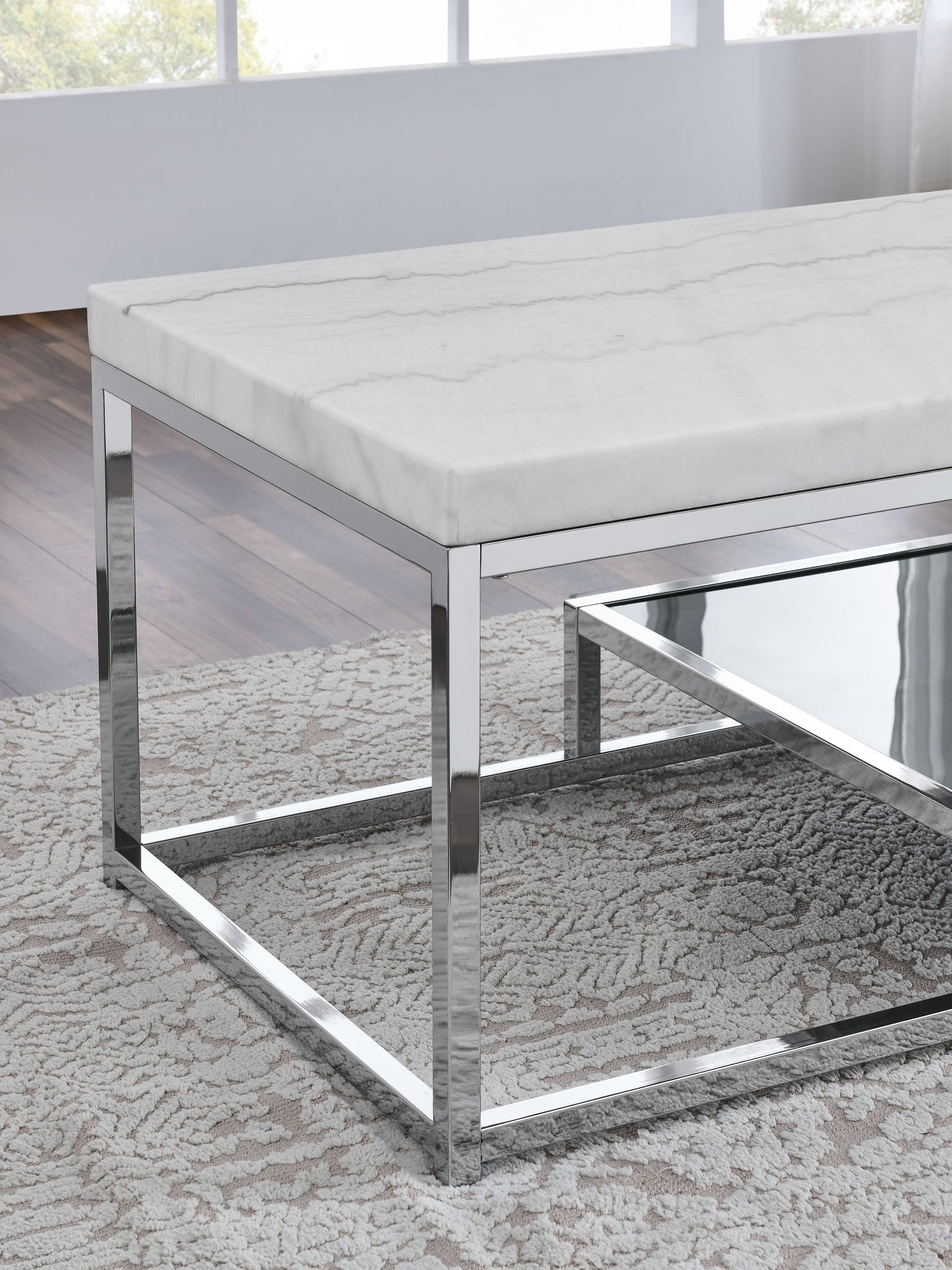 Aston - White Marble Top Table