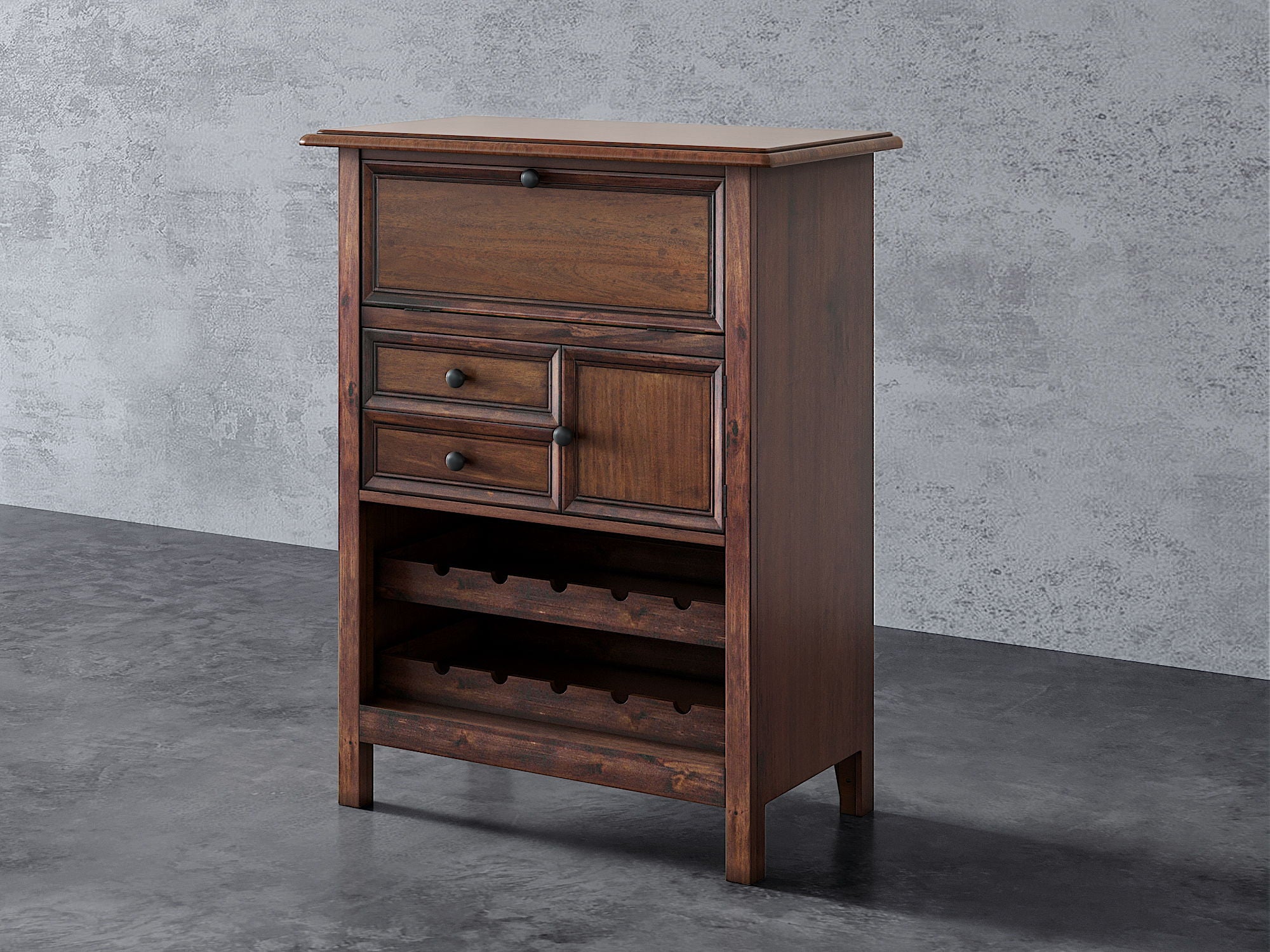 Wine Cabinet - Walnut