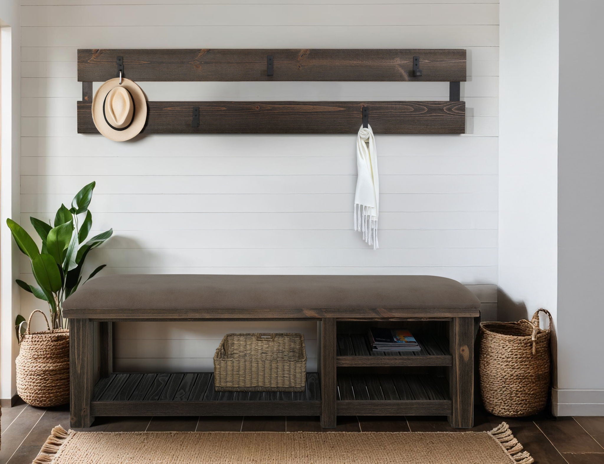 Dutton - Hall Tree - Rookwood Brown