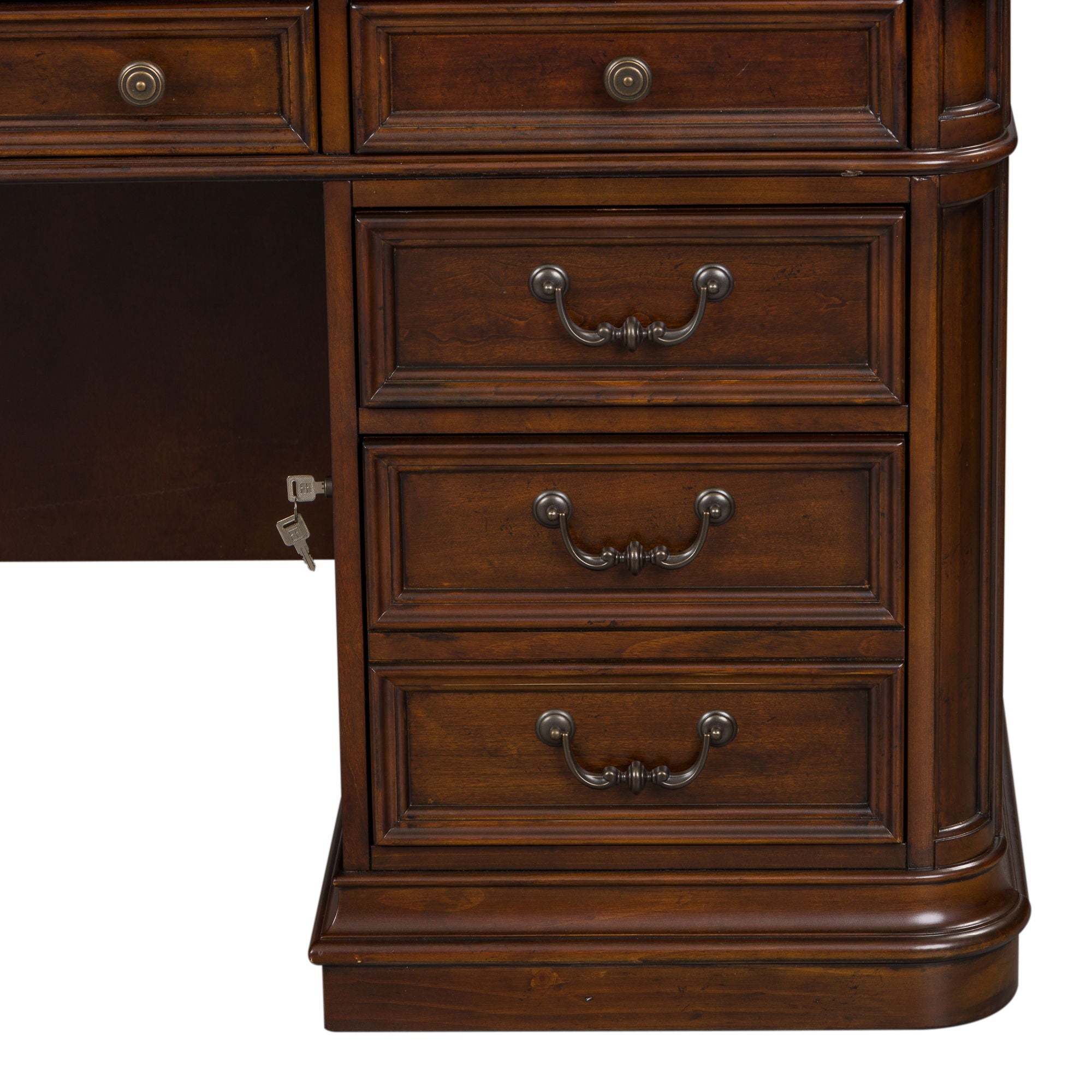 Brayton Manor - Jr Executive Desk - Dark Brown