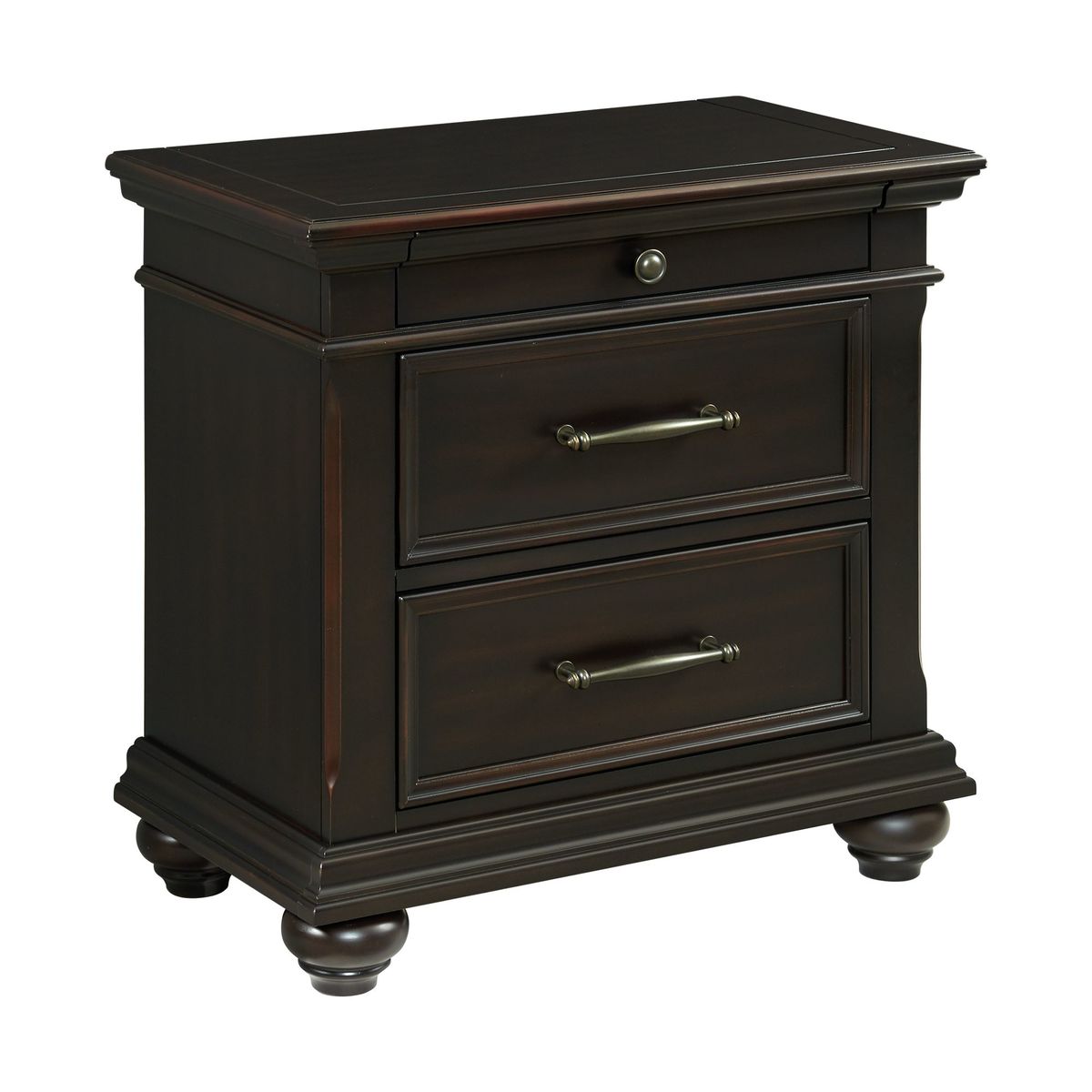 Slater Black Queen or King 4 Piece Storage Bedroom Collection from Elements