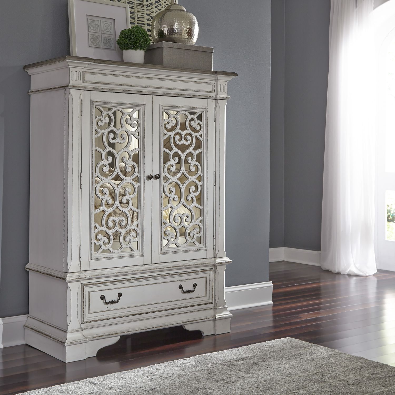 Abbey Park 520-BR Upholstered Sleigh Bedroom Collection from Liberty Furniture