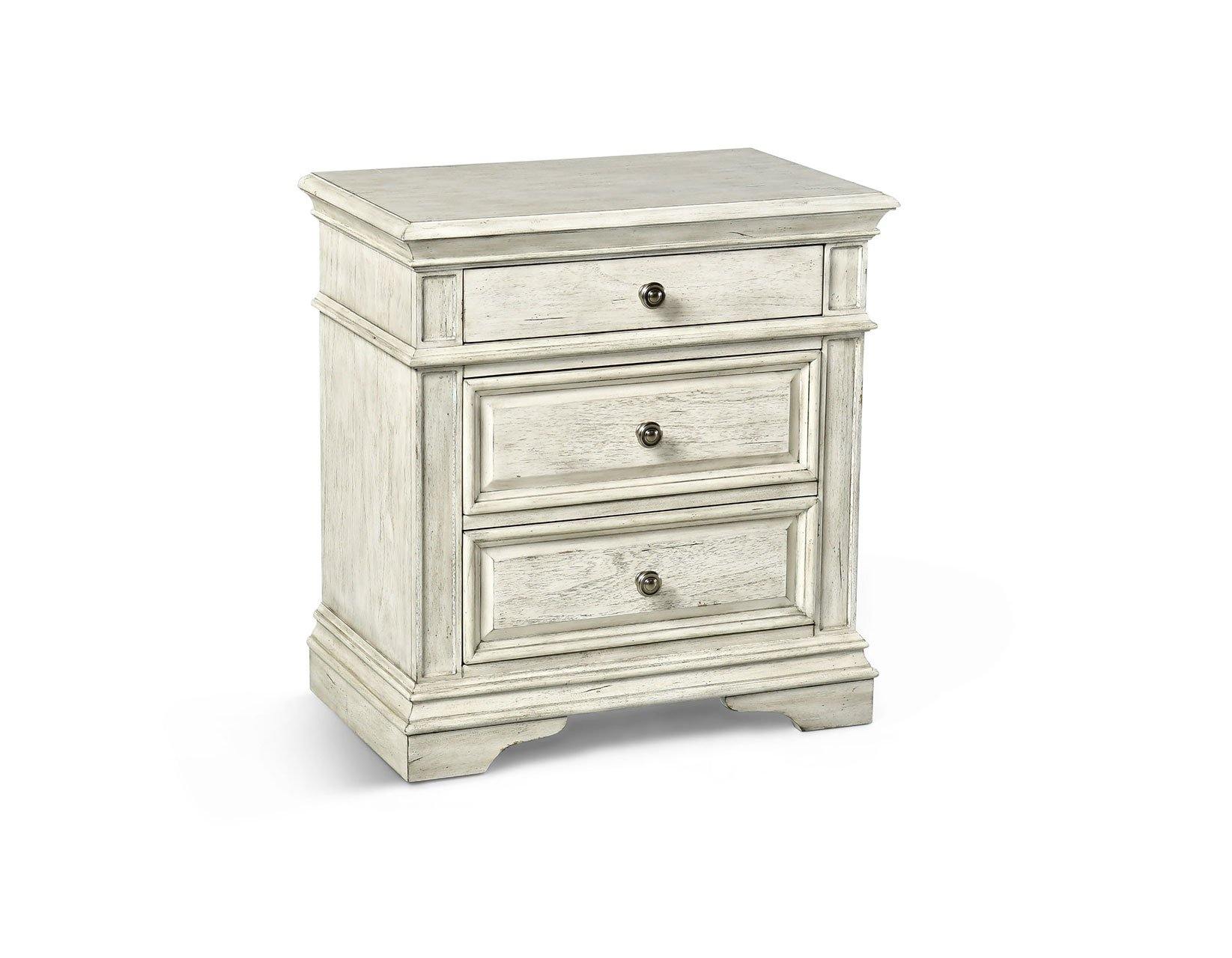 Highland Park HP900 Distressed Cathedral White Bedroom Set by Steve Silver - Crazy Mattress Man