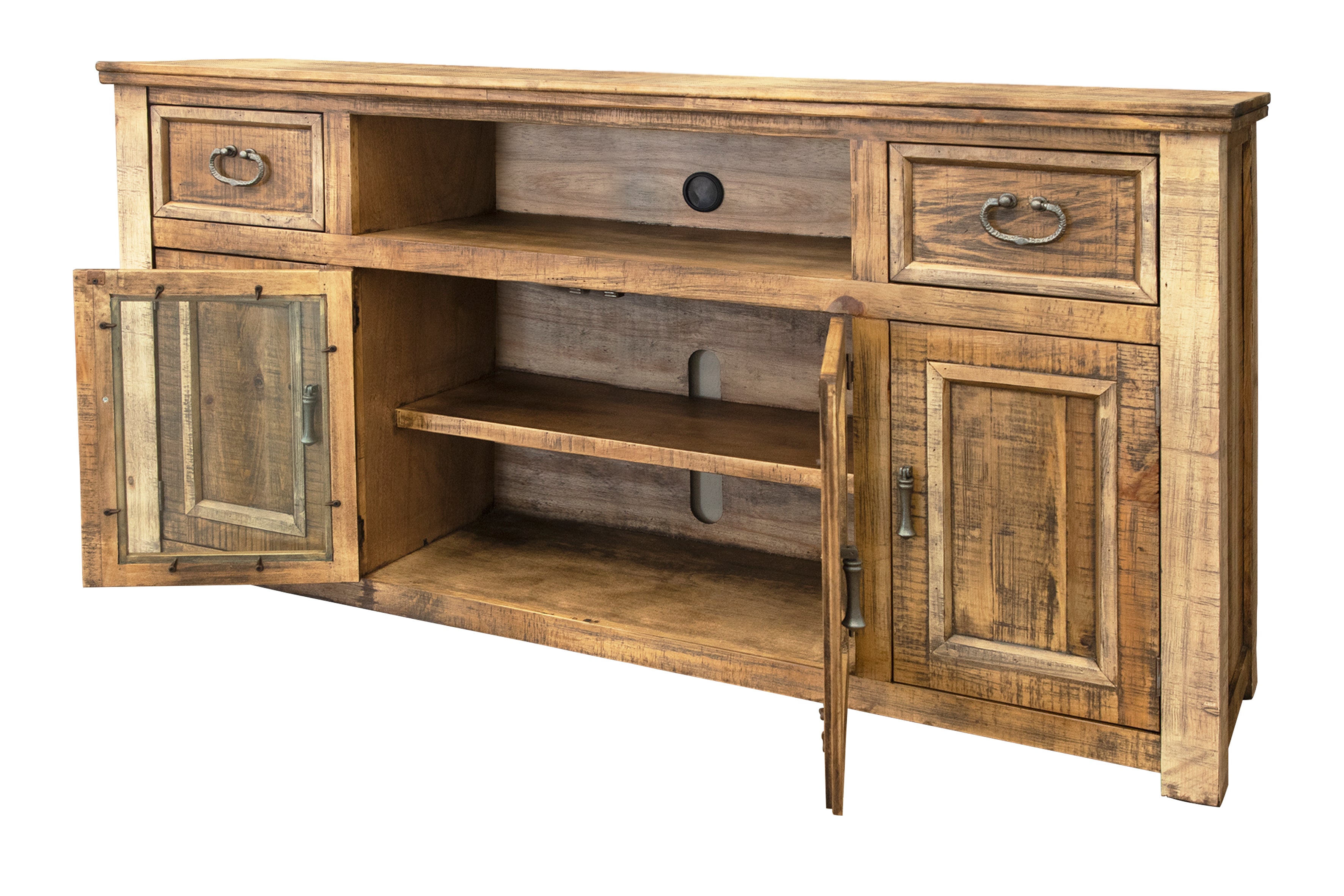 MONTANA TV STAND COLLECTION Model: IFD1141TVSTAND  Solid Wood