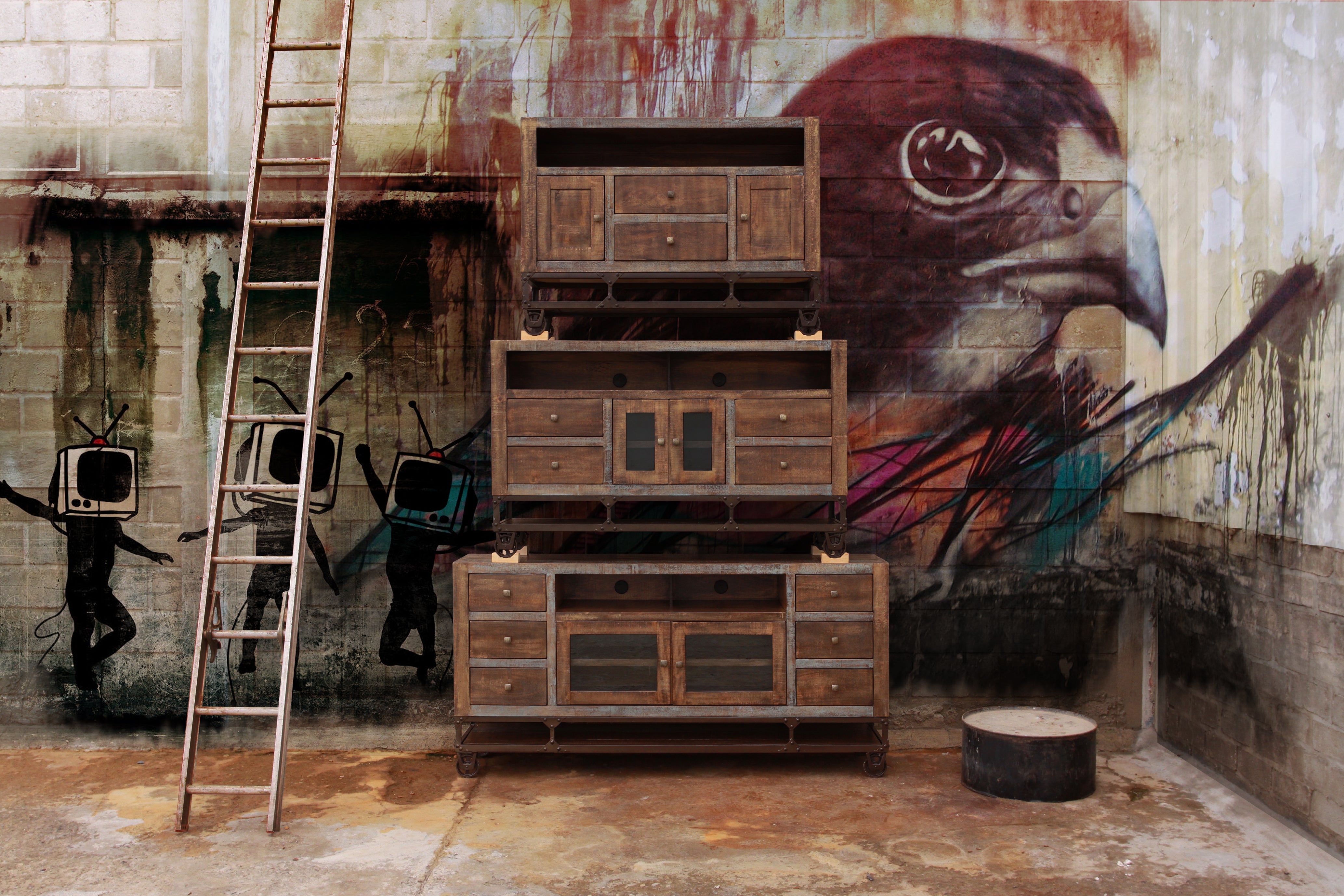 560 URBAN GOLD Model: IFD560STAND  SOLID WOOD