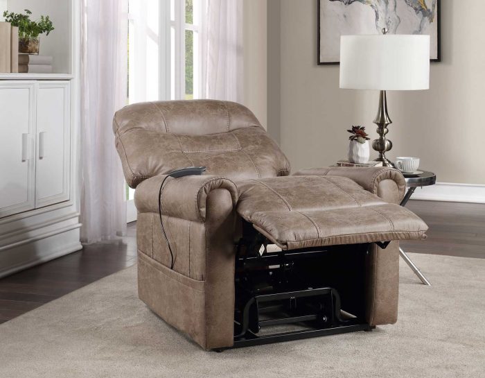 Ottawa Power Lift Chair with Heat and Massage Camel by Steve Silver